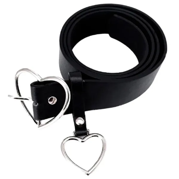 Other|Belts & Chains*Boogzel Clothing Heart Buckle Belt Black