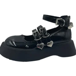 Classics|Sandals / Mary Janes*Boogzel Clothing Heart Buckle Chunky Sandals
