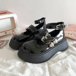 Classics|Sandals / Mary Janes*Boogzel Clothing Heart Buckle Chunky Sandals