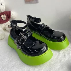 Classics|Sandals / Mary Janes*Boogzel Clothing Heart Buckle Chunky Sandals