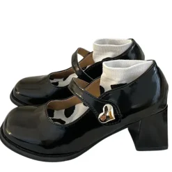 Classics|Sandals / Mary Janes*Boogzel Clothing Heart Buckle Mary Jane Shoes