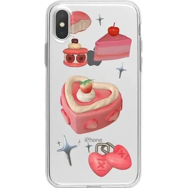 Iphone Cases*Boogzel Clothing Heart Cake iPhone Case Clear