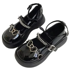 Classics|Sandals / Mary Janes*Boogzel Clothing Heart Chain Chunky Sandals