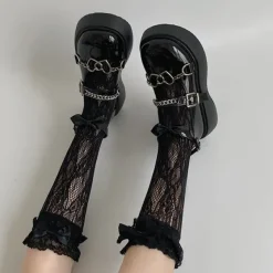 Classics|Sandals / Mary Janes*Boogzel Clothing Heart Chain Chunky Sandals
