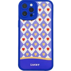 Iphone Cases*Boogzel Clothing Heart Check iPhone Case Blue