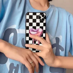 Iphone Cases*Boogzel Clothing Heart Checkerboard iPhone Case