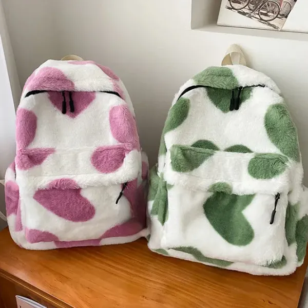 Bags & Purses*Boogzel Clothing Heart Crush Fuzzy Backpack