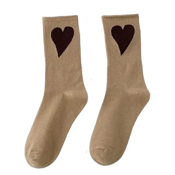 Socks*Boogzel Clothing Heart Crush Ribbed Socks