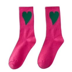 Socks*Boogzel Clothing Heart Crush Ribbed Socks