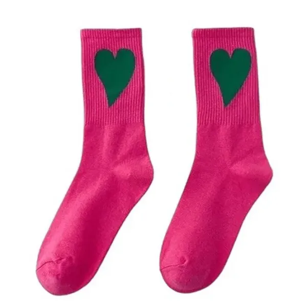 Socks*Boogzel Clothing Heart Crush Ribbed Socks