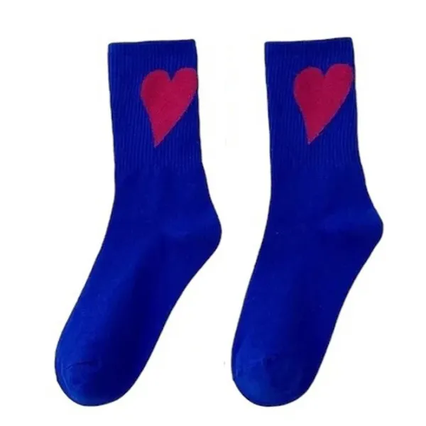 Socks*Boogzel Clothing Heart Crush Ribbed Socks