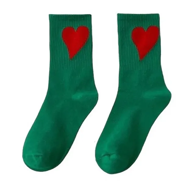 Socks*Boogzel Clothing Heart Crush Ribbed Socks