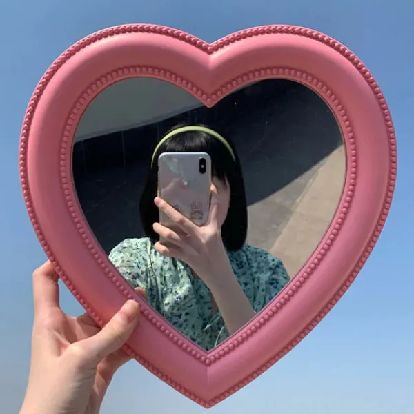 Aesthetic Mirrors|Aesthetic Room Decor*Boogzel Clothing Heart Decorative Mirror