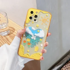 Iphone Cases*Boogzel Clothing Heart Earth iPhone Case Yellow