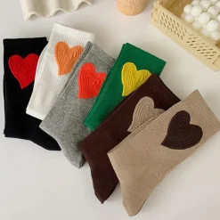 Socks*Boogzel Clothing Heart Embroidery Socks