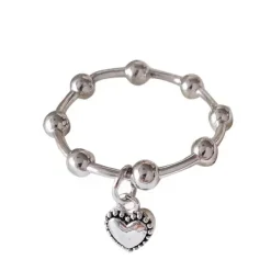 Necklaces & Chokers|Rings*Boogzel Clothing Heart Pendant Ring Silver