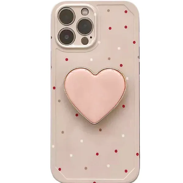 Iphone Cases*Boogzel Clothing Heart Polka Dot iPhone Case Pink