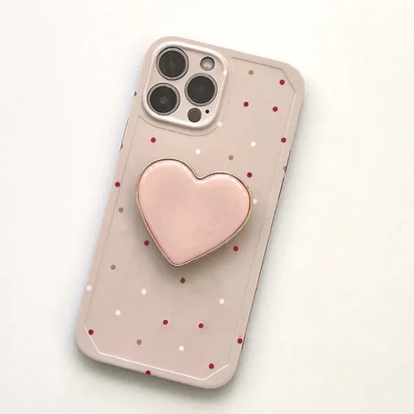 Iphone Cases*Boogzel Clothing Heart Polka Dot iPhone Case Pink