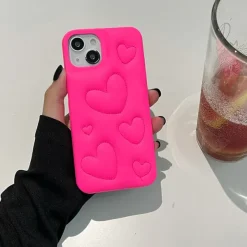 Iphone Cases*Boogzel Clothing Heart Puffer iPhone Case Pink