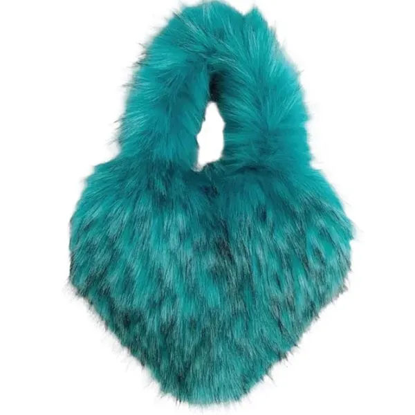 Bags & Purses*Boogzel Clothing Heart Shape Fuzzy Handbag