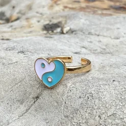 Anxiety Rings|Rings*Boogzel Clothing Heart Yin Yang Anxiety Ring ☯︎