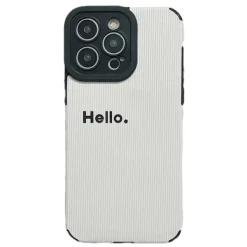 Iphone Cases*Boogzel Clothing Hello Minimalist IPhone Case White
