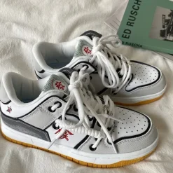 Aesthetic Sneakers|Mens*Boogzel Clothing Hieroglyph Embroidery Aesthetic Sneakers