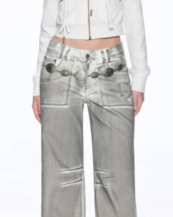 Jeans*Boogzel Clothing High Fashion Jeans Silver