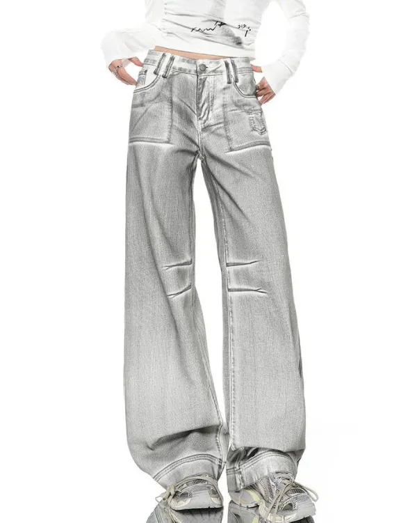 Jeans*Boogzel Clothing High Fashion Jeans Silver