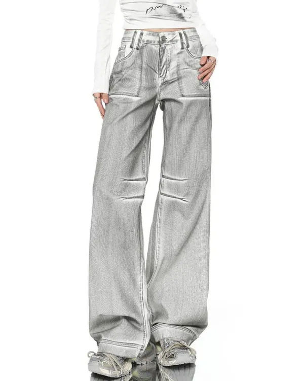 Jeans*Boogzel Clothing High Fashion Jeans Silver