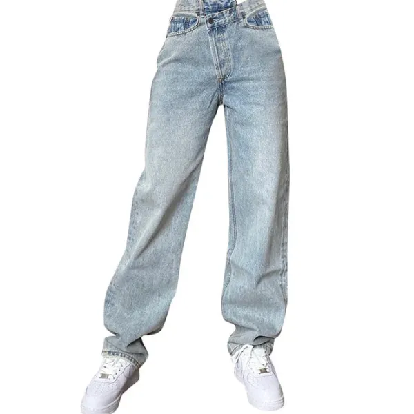Jeans*Boogzel Clothing High Rise Straight Leg Jeans