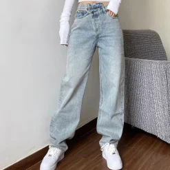 Jeans*Boogzel Clothing High Rise Straight Leg Jeans