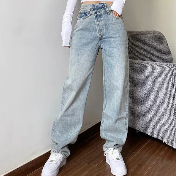 Jeans*Boogzel Clothing High Rise Straight Leg Jeans