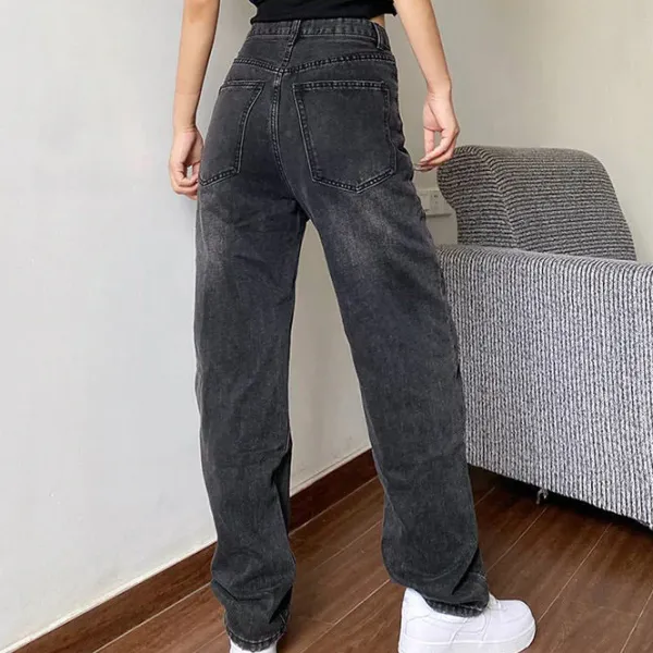 Jeans*Boogzel Clothing High Rise Straight Leg Jeans