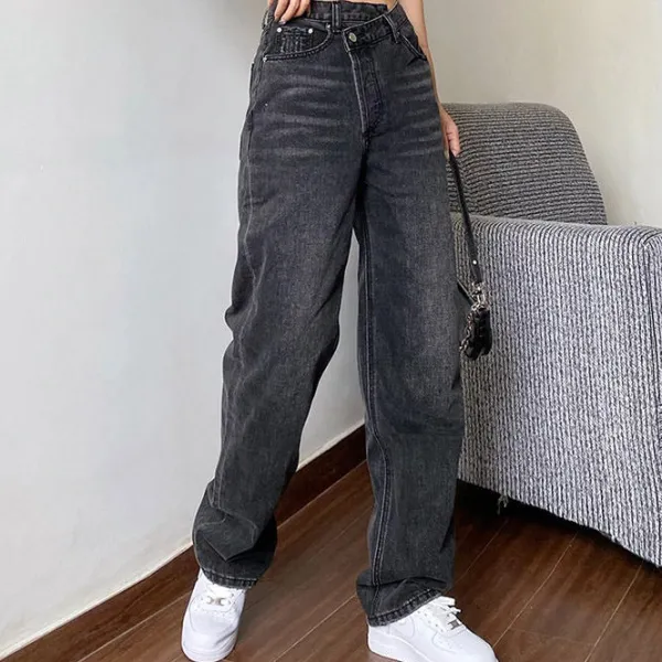 Jeans*Boogzel Clothing High Rise Straight Leg Jeans