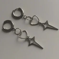 Earrings*Boogzel Clothing Hit The Charts Earrings Silver