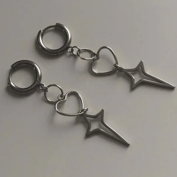 Earrings*Boogzel Clothing Hit The Charts Earrings Silver