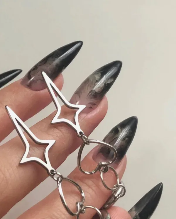 Earrings*Boogzel Clothing Hit The Charts Earrings Silver