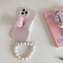 Iphone Cases*Boogzel Clothing Holographic Bow iPhone Case Pink