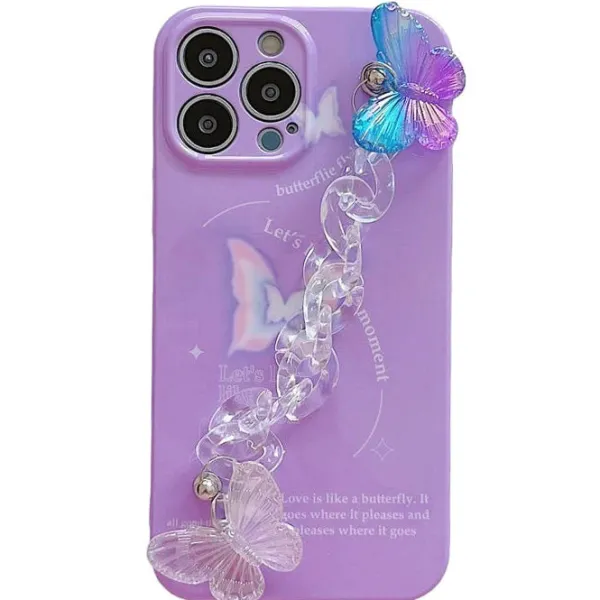 Iphone Cases*Boogzel Clothing Holographic Butterfly Chain iPhone Case