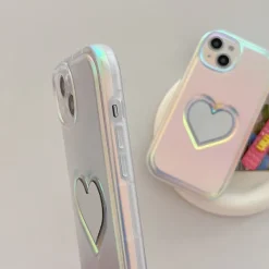 Iphone Cases*Boogzel Clothing Holographic Heart Mirror iPhone Case