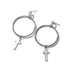 Earrings*Boogzel Clothing Holy Sinner Cross Earrings