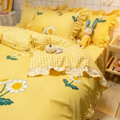 Aesthetic Bedroom*Boogzel Clothing Honey Bee Aesthetic Bedding Set Yellow