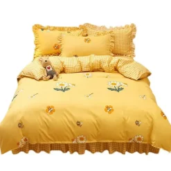 Aesthetic Bedroom*Boogzel Clothing Honey Bee Aesthetic Bedding Set Yellow