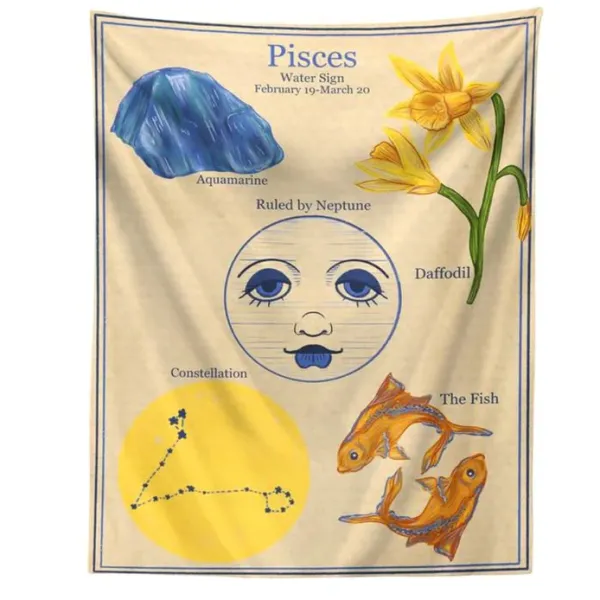 Posters / Tapestry*Boogzel Clothing Horoscope Aesthetic Wall Tapestry