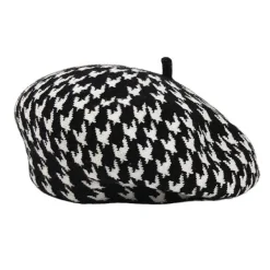 Hats*Boogzel Clothing Houndstooth Beret