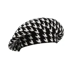 Hats*Boogzel Clothing Houndstooth Beret