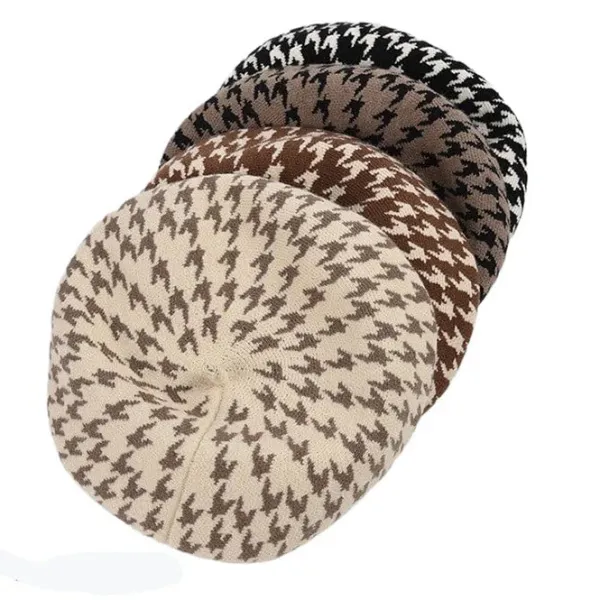 Hats*Boogzel Clothing Houndstooth Beret