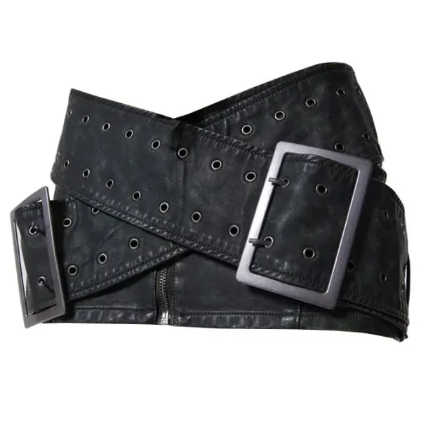 Skirts*Boogzel Clothing Huge Buckle Micro Skirt Black