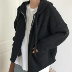 Sweaters|Hoodies*Boogzel Clothing Hygge Knit Zip Up Hoodie